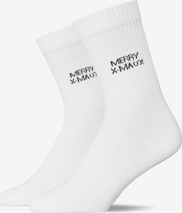 SNOCKS Socks in White: front