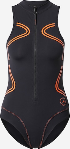 juoda adidas by Stella McCartney Sportinis maudymosi kostiumėlis: priekis
