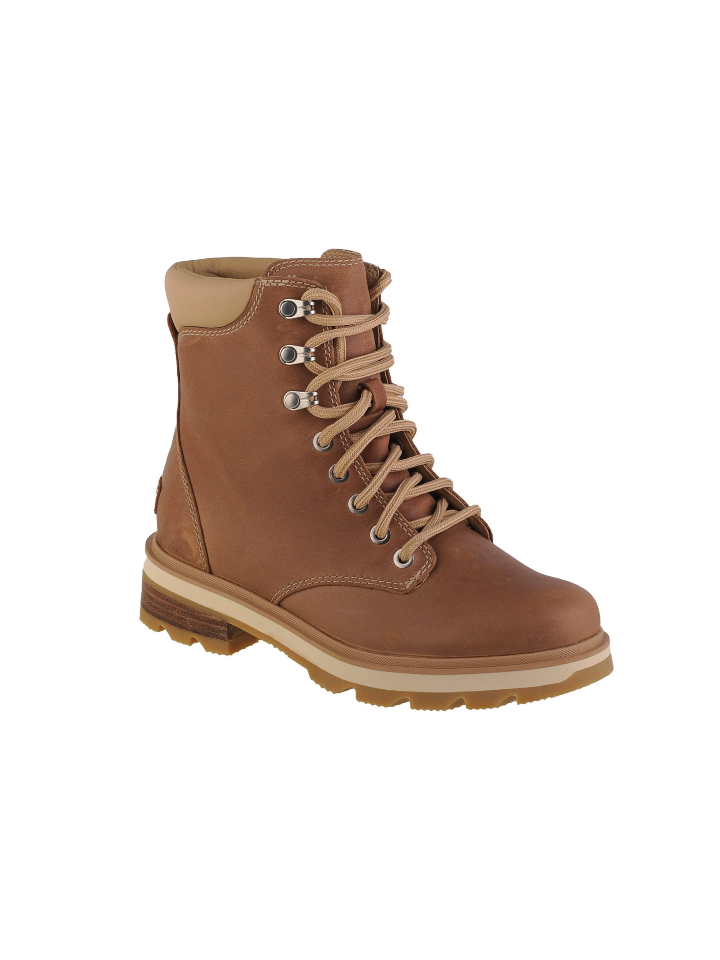 SOREL Lace-Up Ankle Boots 'Lennox' in Brown: front