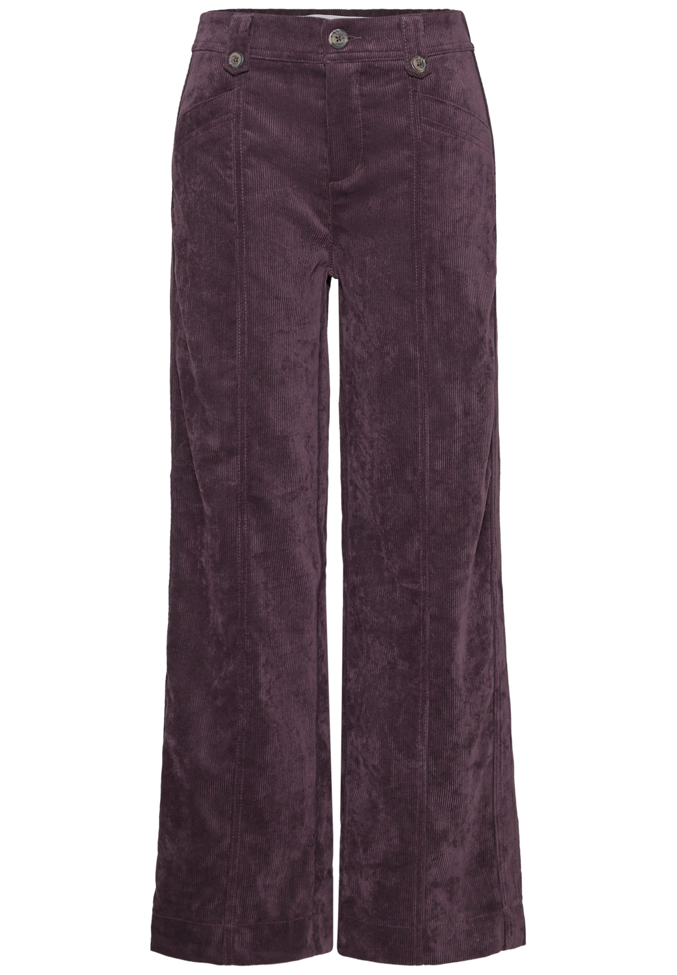 Street One Studio Regular Pants in Purple: front