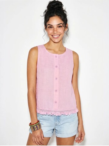 Bianco Lucci - Blusa em rosa: frente