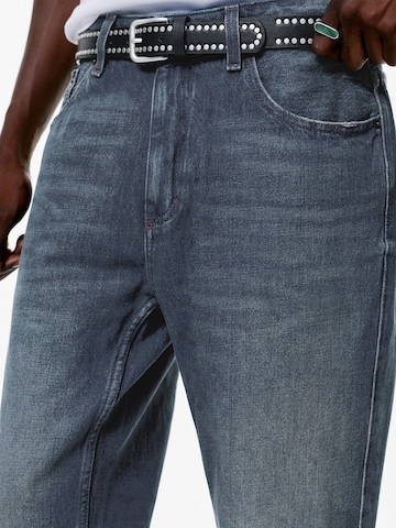 Pull&Bear Loosefit Farmer - kék