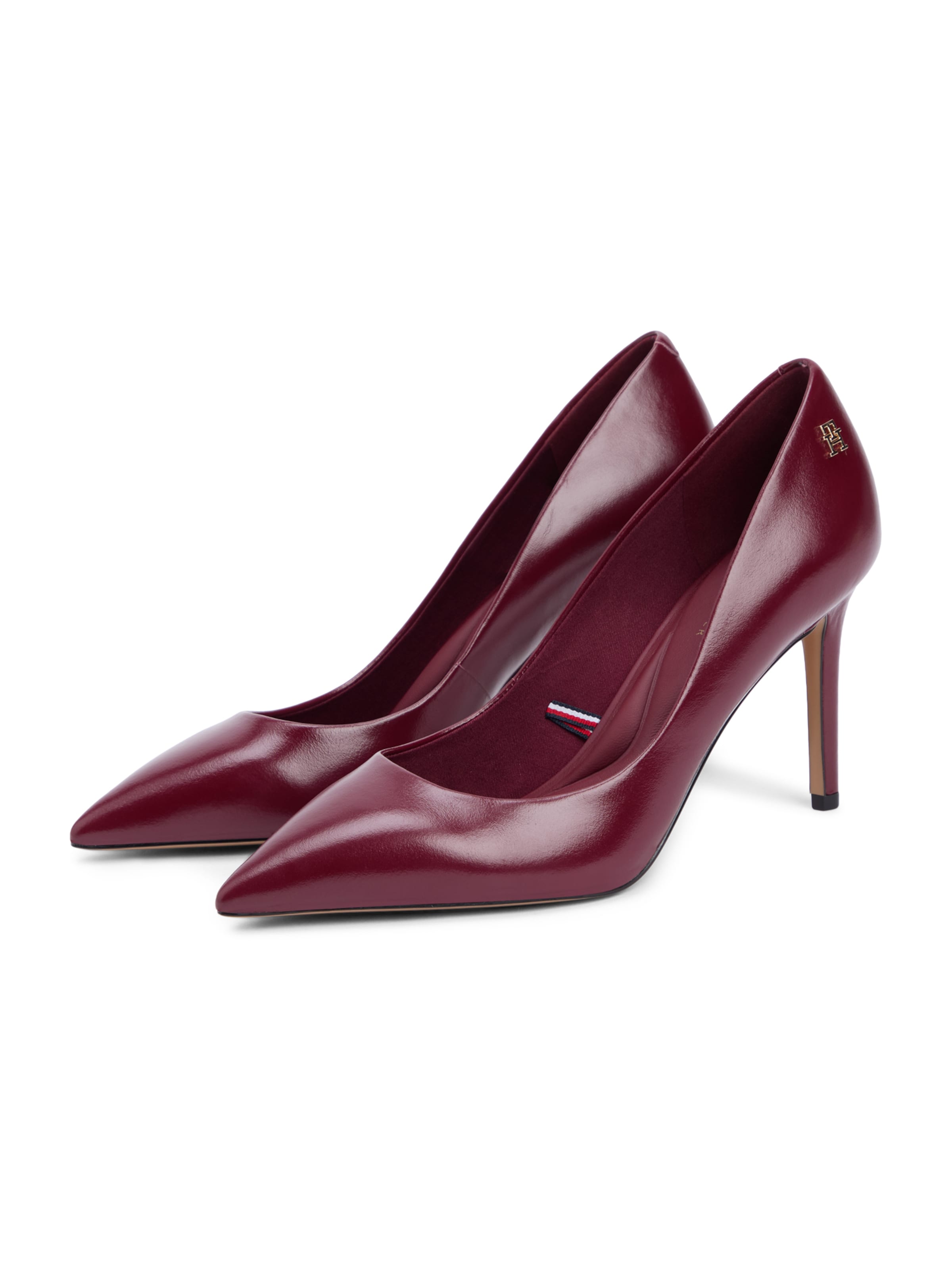 TOMMY HILFIGER Официални дамски обувки 'ESSENTIAL' в червено