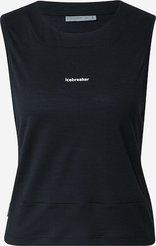 juoda ICEBREAKER Sportiniai marškinėliai be rankovių 'Meteroa': priekis