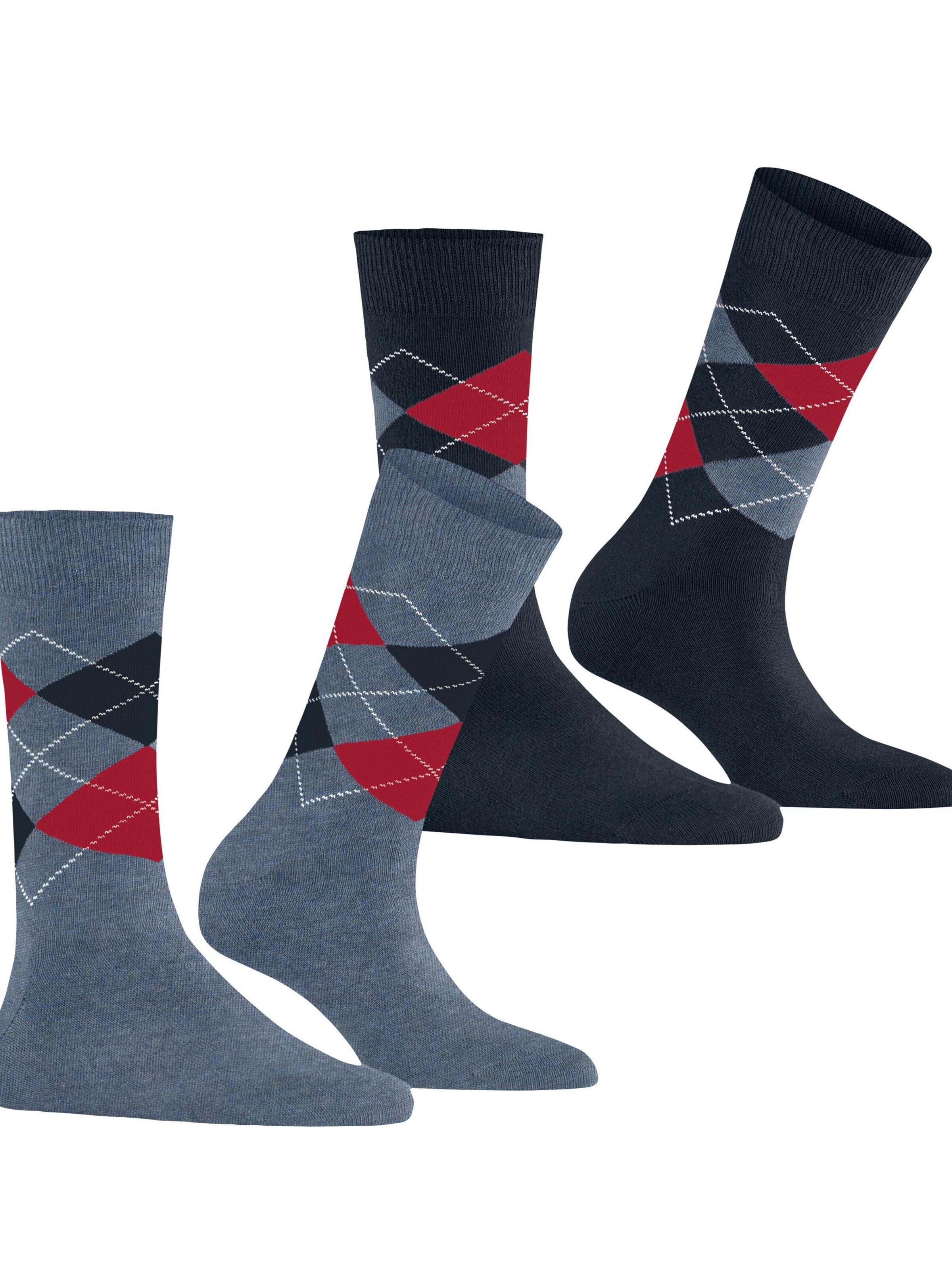BURLINGTON Socks 'Everyday Argyle' in Black