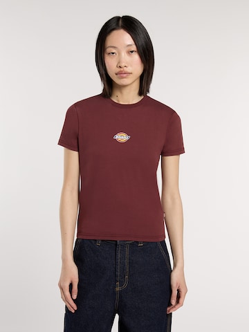 Maglietta 'Maple Valley' di DICKIES in rosso: frontale