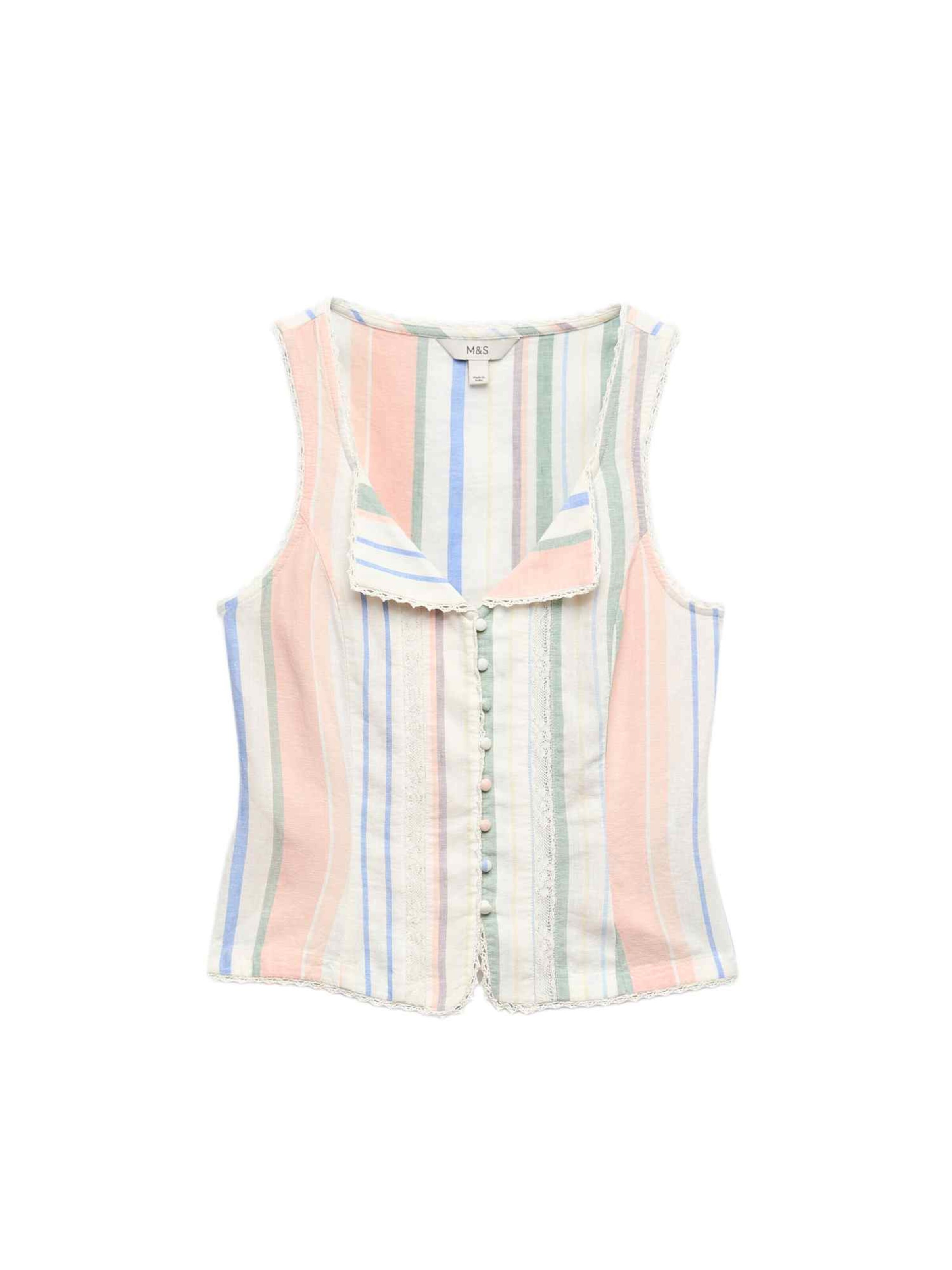 Marks & Spencer Gilet en 4XL en mélange de couleurs / rose pastel, Vue avec produit