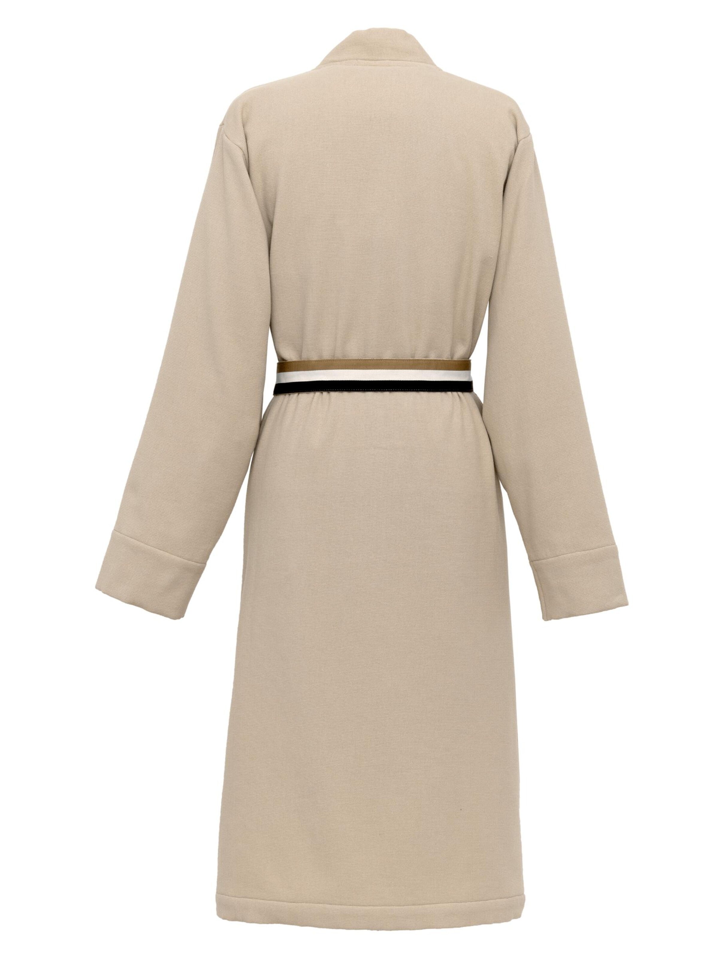 BOSS Home Long Bathrobe 'BLINEA' in Beige