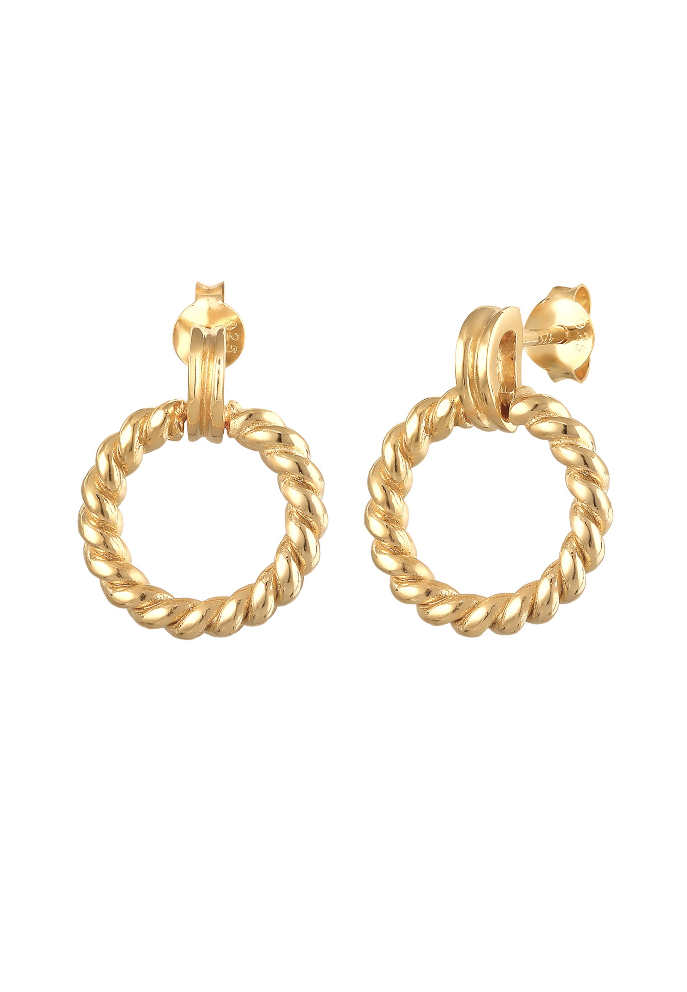 Boucles d'oreilles ELLI en or : devant