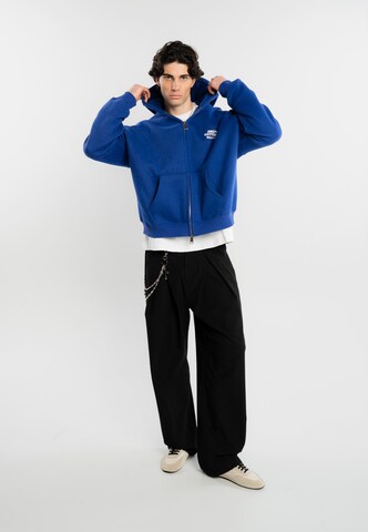 Another Cotton Lab Bluza rozpinana w kolorze niebieski