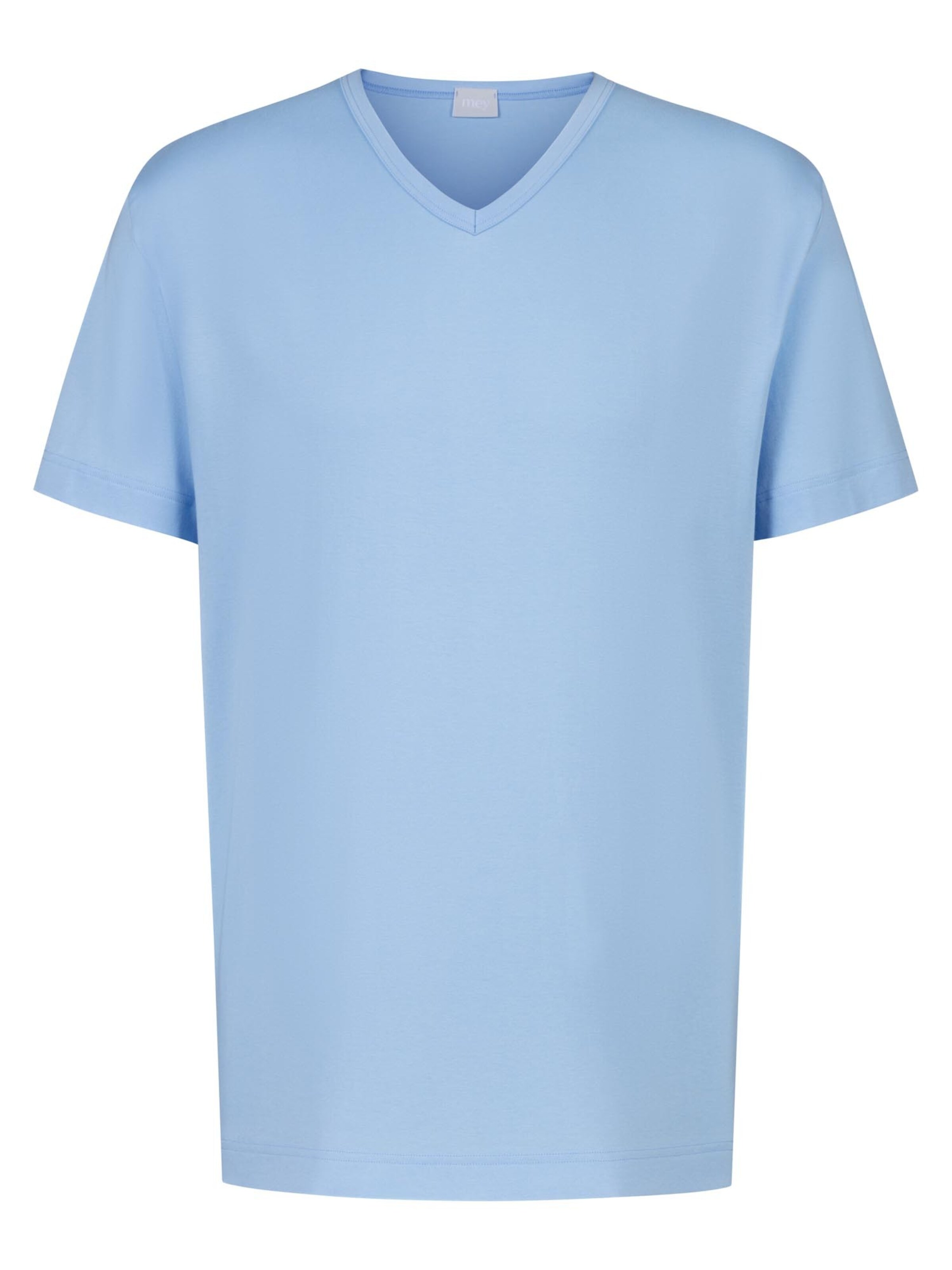 Mey Shirt 'Solid Night' in de kleur Lichtblauw, Productweergave