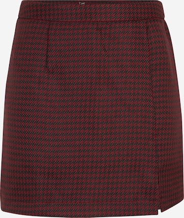 Pieces Petite Rok in Rood: voorkant