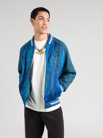 Carlo Colucci Zip-Up Hoodie 'Espro' in Green: front