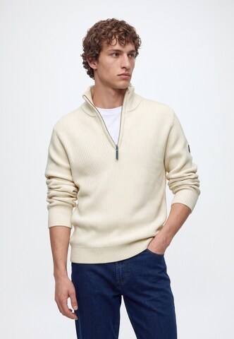 Petrol Industries Sweater in White: front