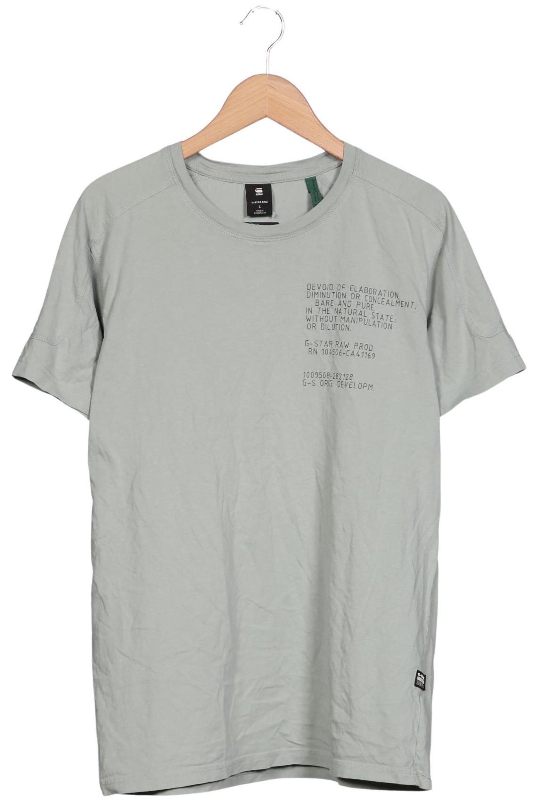 G-STAR T-Shirt L in Grün: Vorderseite