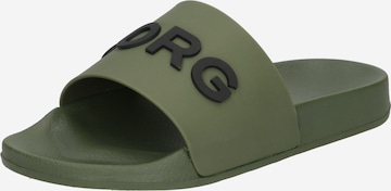 BJÖRN BORG Beach & Pool Shoes 'Knox' in Green: front