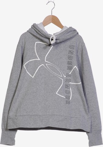 UNDER ARMOUR Sweatshirt & Zip-Up Hoodie in L in Grey: front