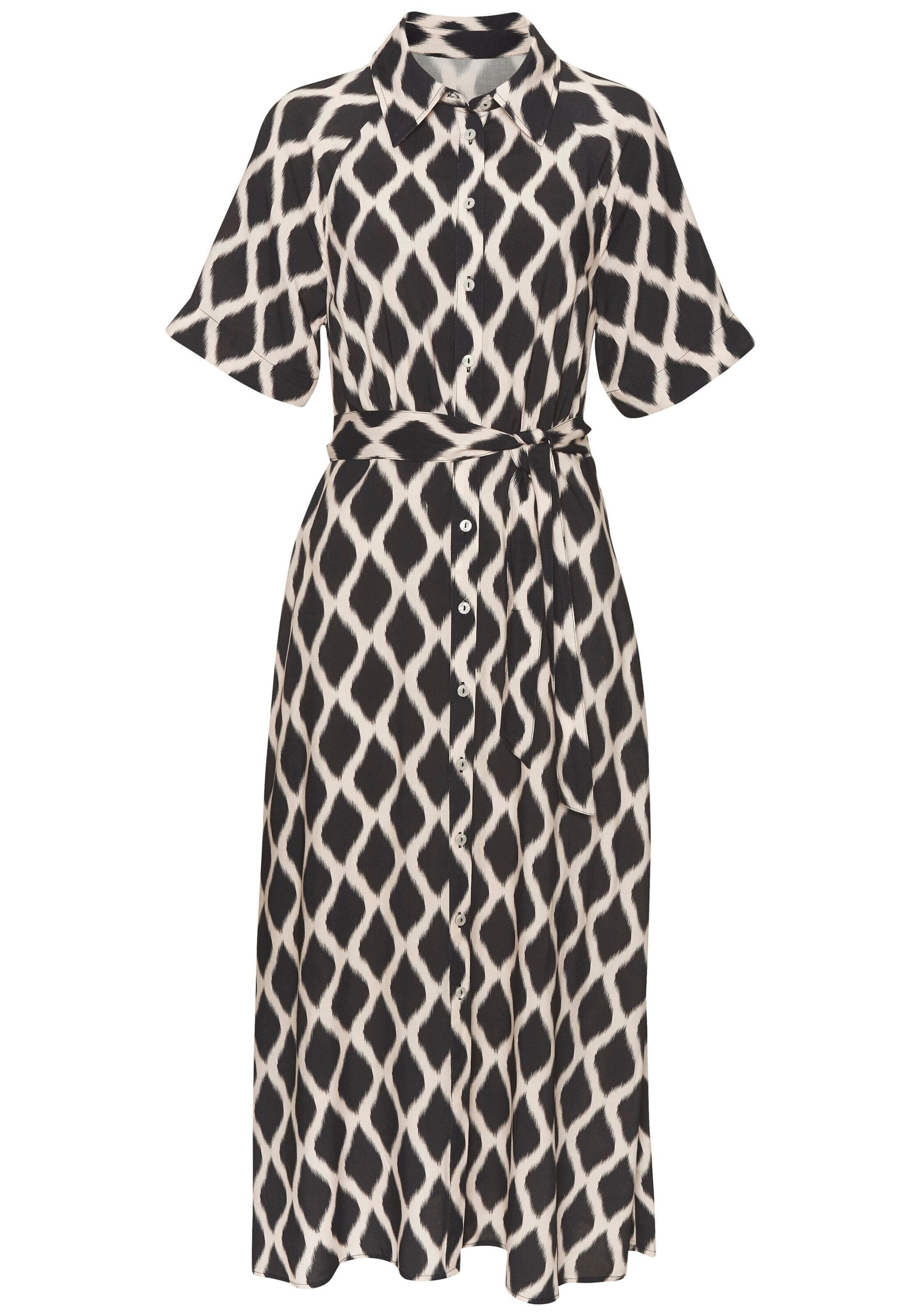 VIVANCE Blousejurk in Zwart: voorkant