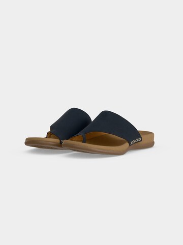 GABOR T-Bar Sandals in Blue