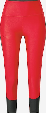 Skinny Pantalon de sport UNDER ARMOUR en rouge : devant