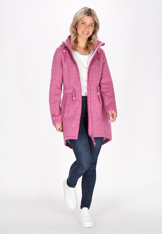 Schmuddelwedda Fleece jas in Roze