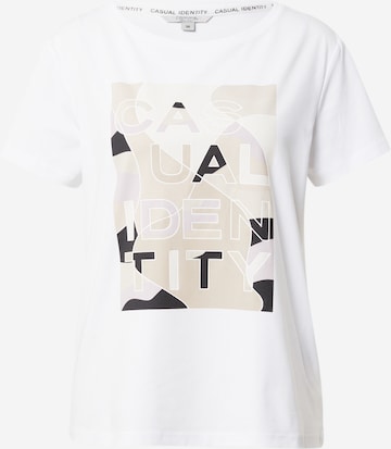 T-shirt comma casual identity en blanc : devant