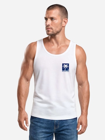 Neverless Shirt 'Palmen' in Weiß: Vorderseite