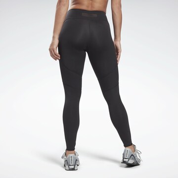 Reebok Skinny Sporthose in Schwarz