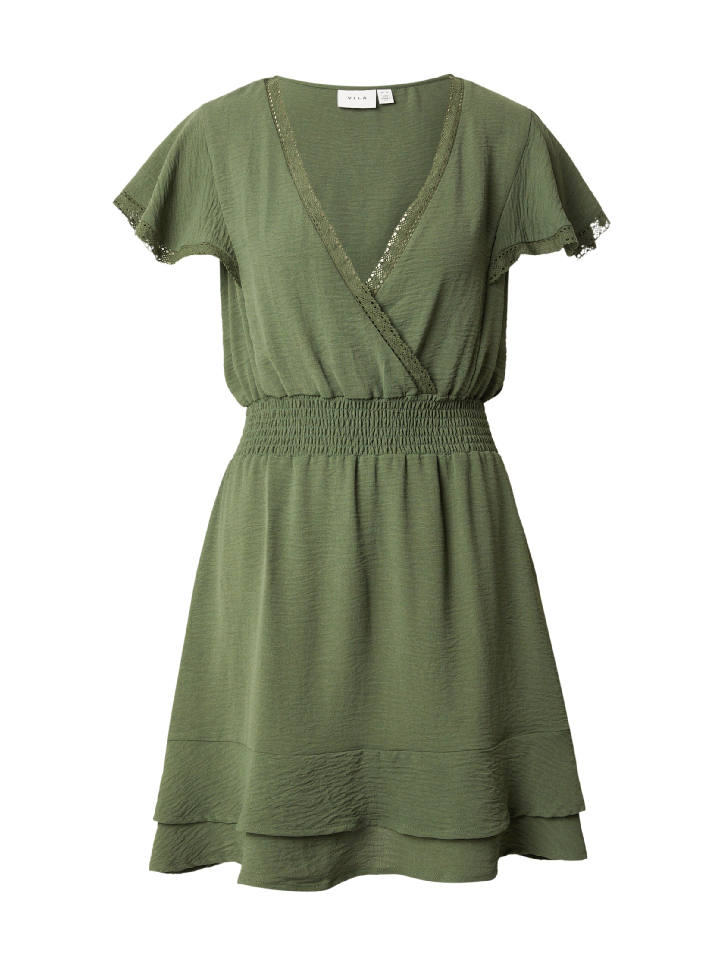 VILA Robe en 34 en olive, Vue avec produit