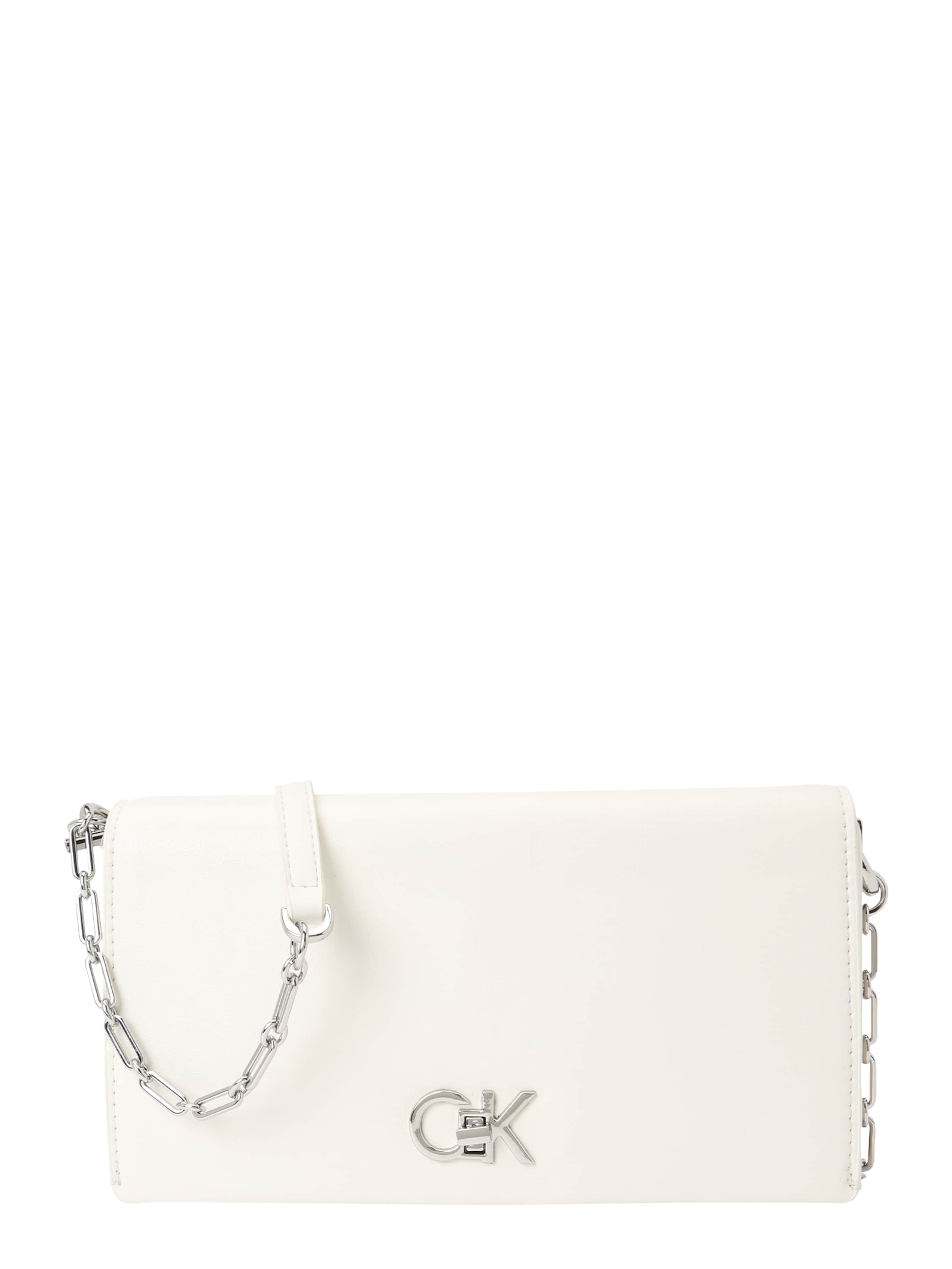 Calvin Klein Τσάντα ώμου σε λευκό: μπροστά