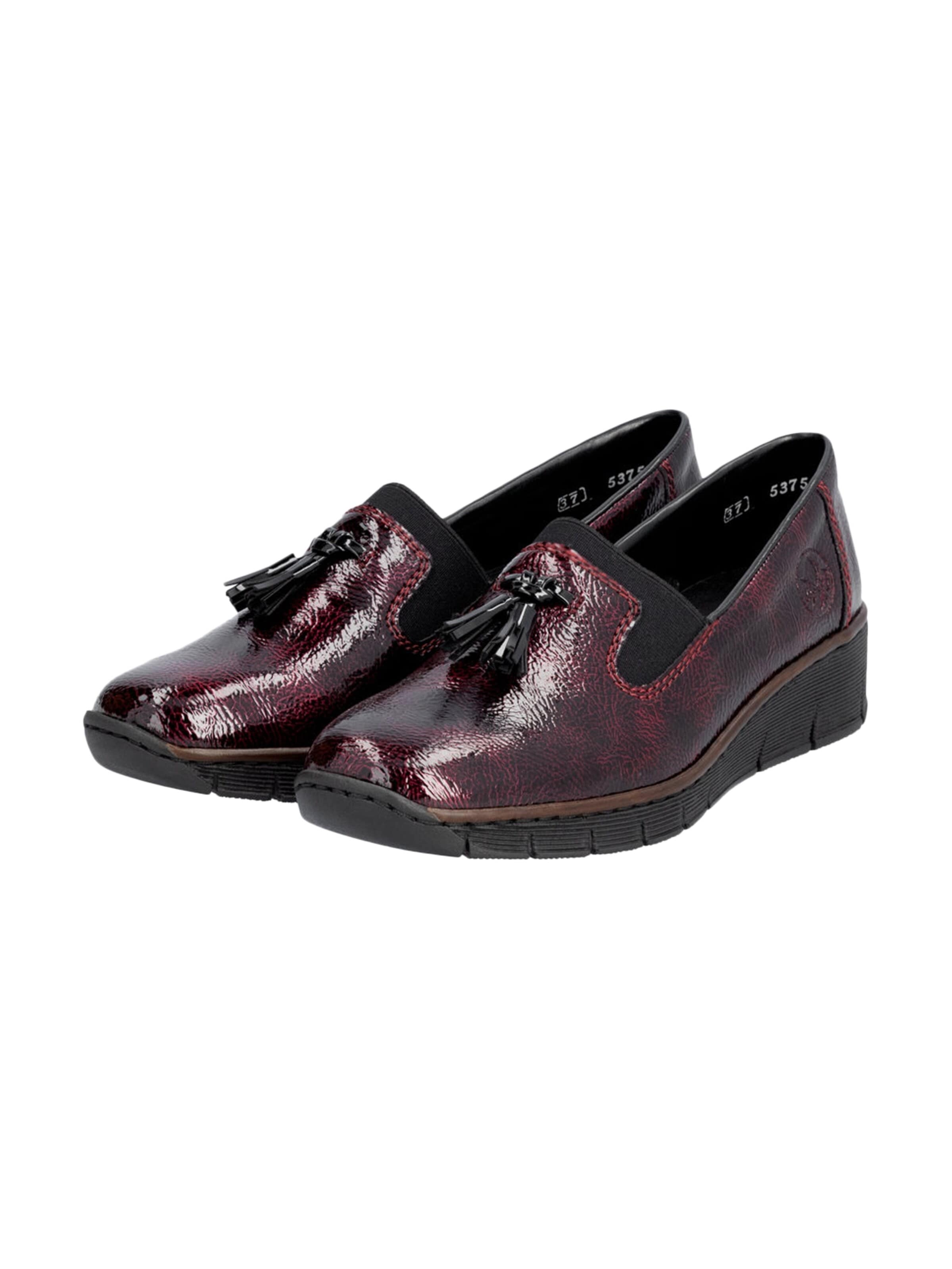 Rieker Pantofle 'Softlack-Slipper' w kolorze czerwony