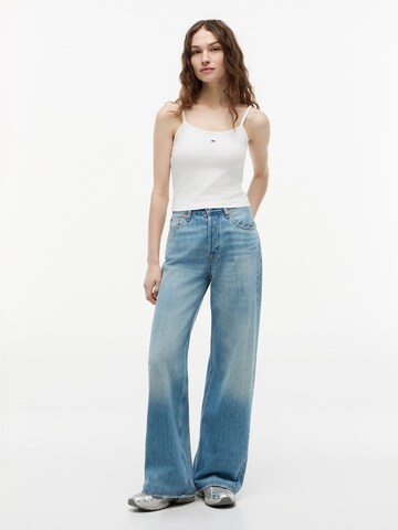 mėlyna Tommy Jeans Palaidinė be rankovių 'ESSENTIAL'