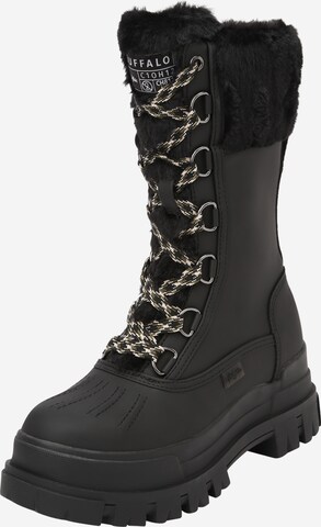 BUFFALO Snow Boots 'ASPHA DUCK' in Black: front