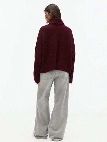 Pull&Bear Pullover i overstørrelse 'PACIFIC' i rød