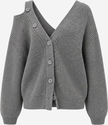 EDITED Strickjacke 'Violet' in Grau: Vorderseite