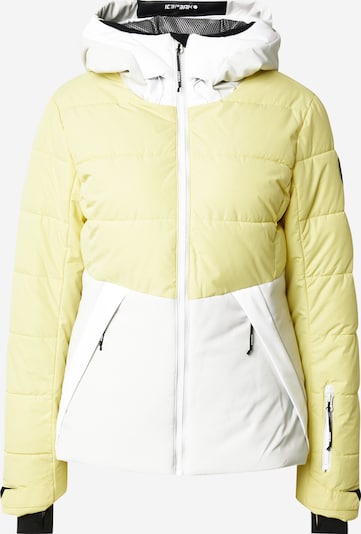 ICEPEAK Sportjacke 'EDEN' in pastellgelb / weiß, Produktansicht