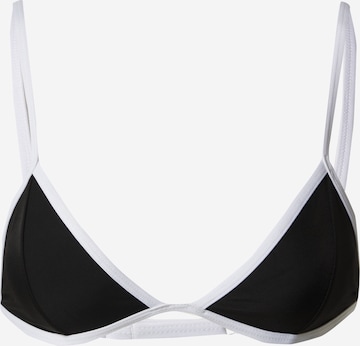 WEEKDAY Bikini top in Black: front