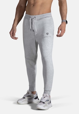 MOROTAITapered Sportske hlače 'Corporate' - siva boja: prednji dio
