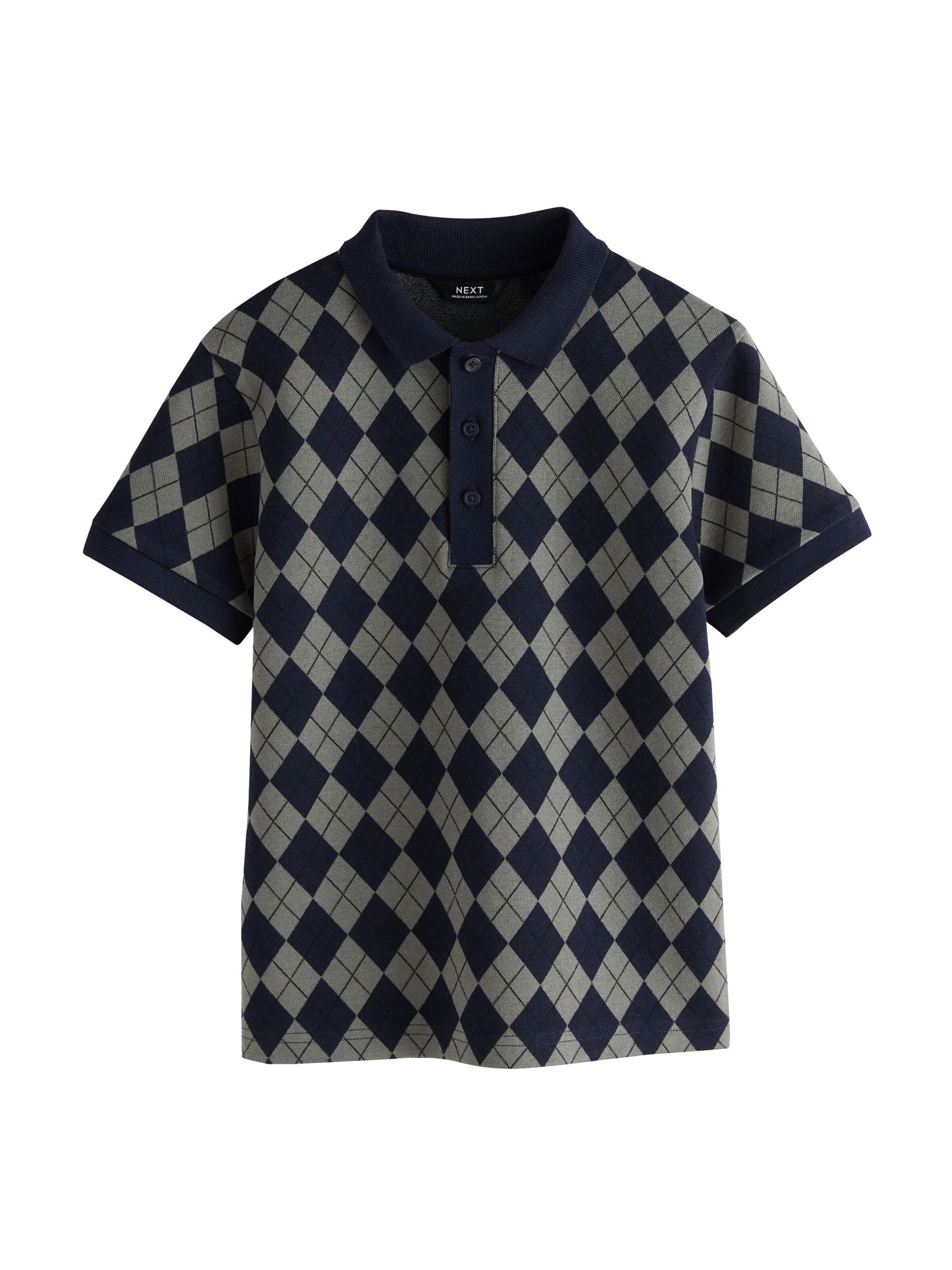 Next Poloshirt in Grün: Vorderseite