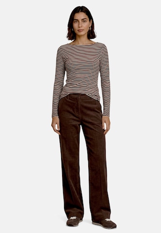 zero Regular Casual-Hose mit Bügelfalte in Braun