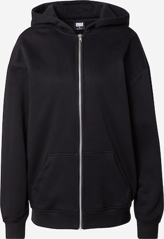 Urban Classics Sweat jacket in Black: front