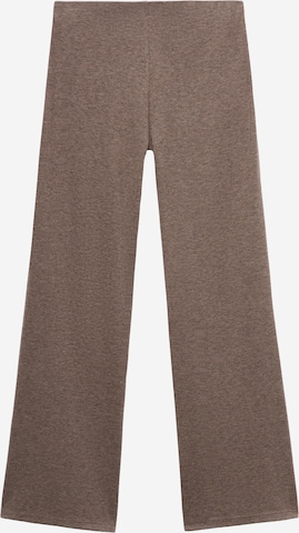 MANGO Flared Trousers 'MICHI' in Brown: front