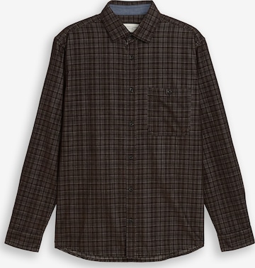 TOM TAILOR - Regular Fit Camisa em castanho: frente