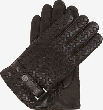 Kazar Full Finger Gloves in Brown: front