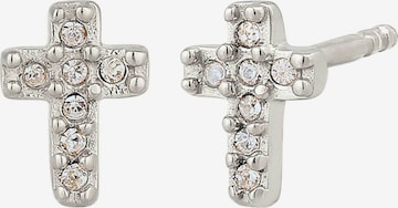 ELLI Ohrringe 'Kreuz' in Silber: Vorderseite