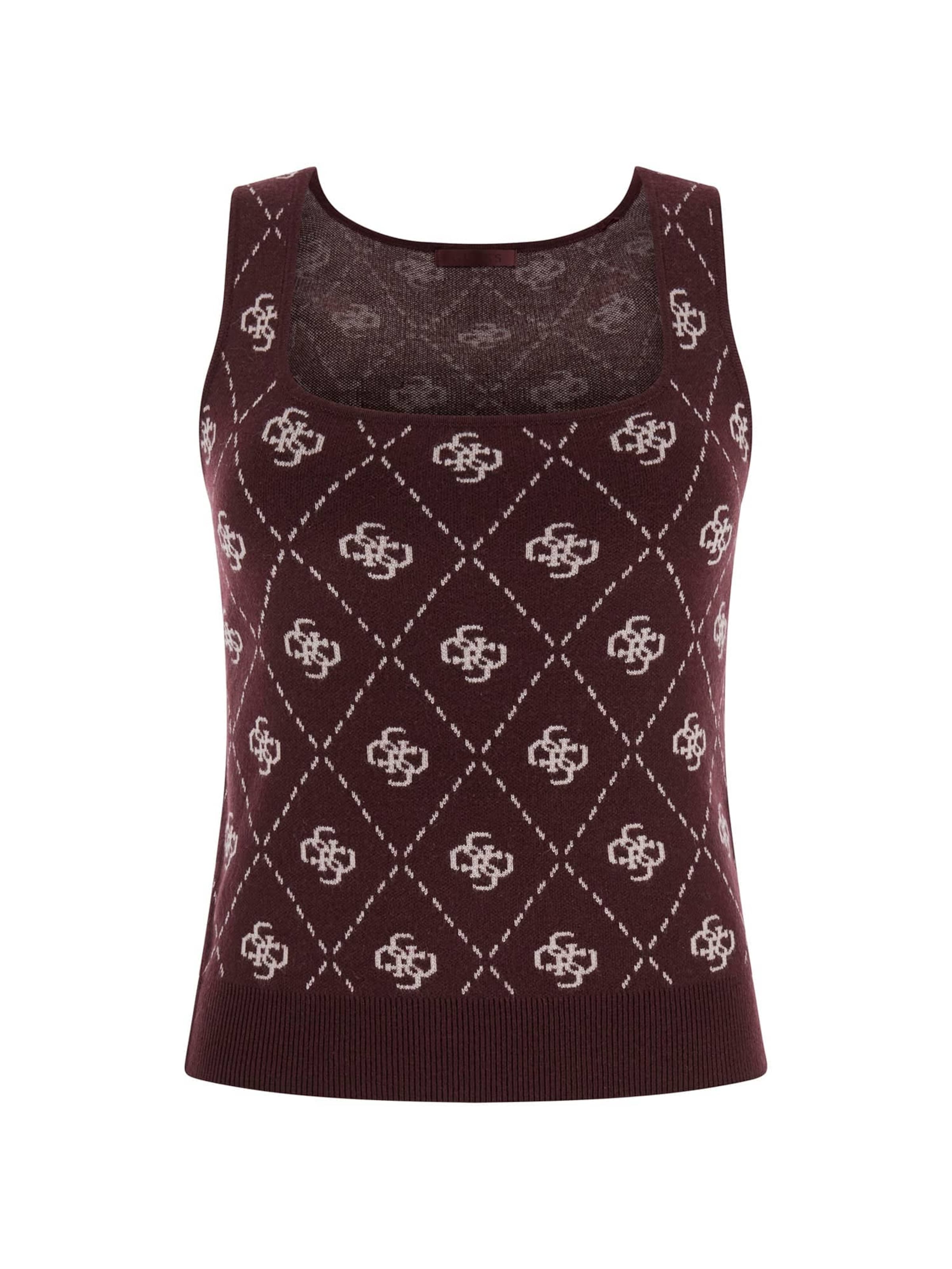 GUESS Stricktop in Lila: Vorderseite