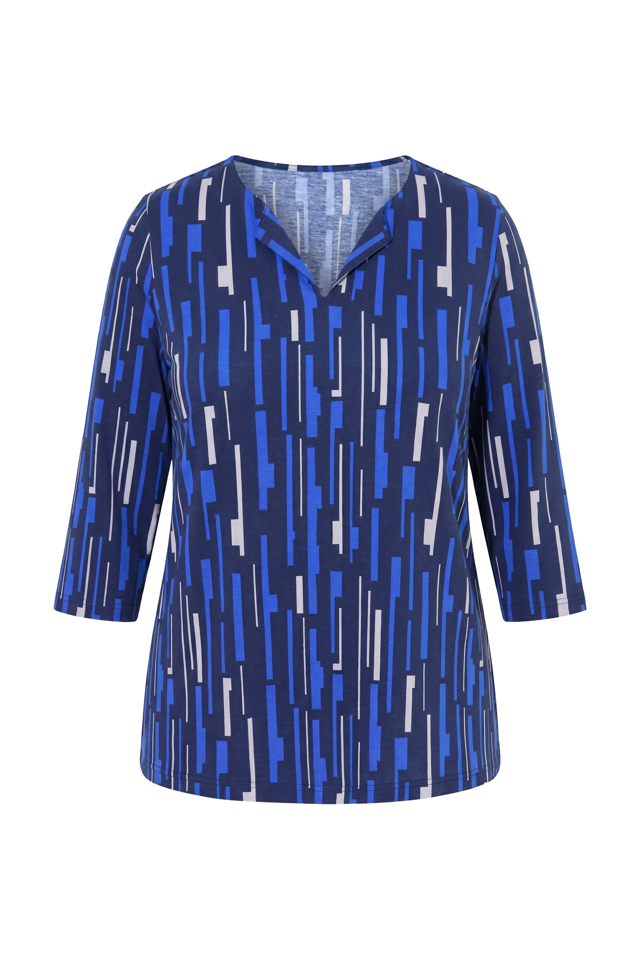 Ulla Popken Shirt in Blauw: voorkant