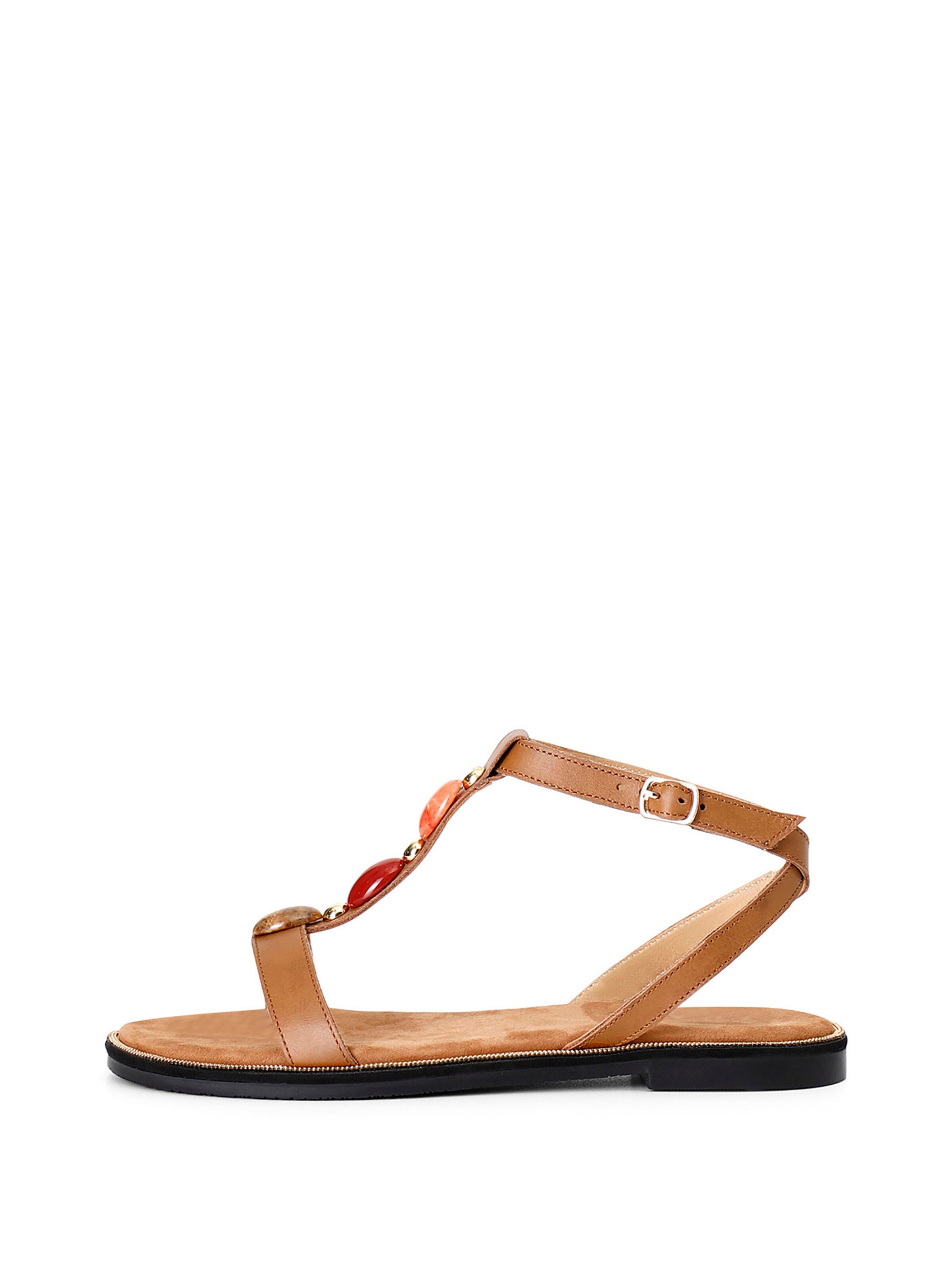 Sandalo di CAFè NOIR in marrone: frontale