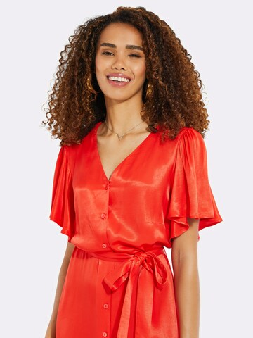 Threadbare Shirt dress 'Salad' in Red