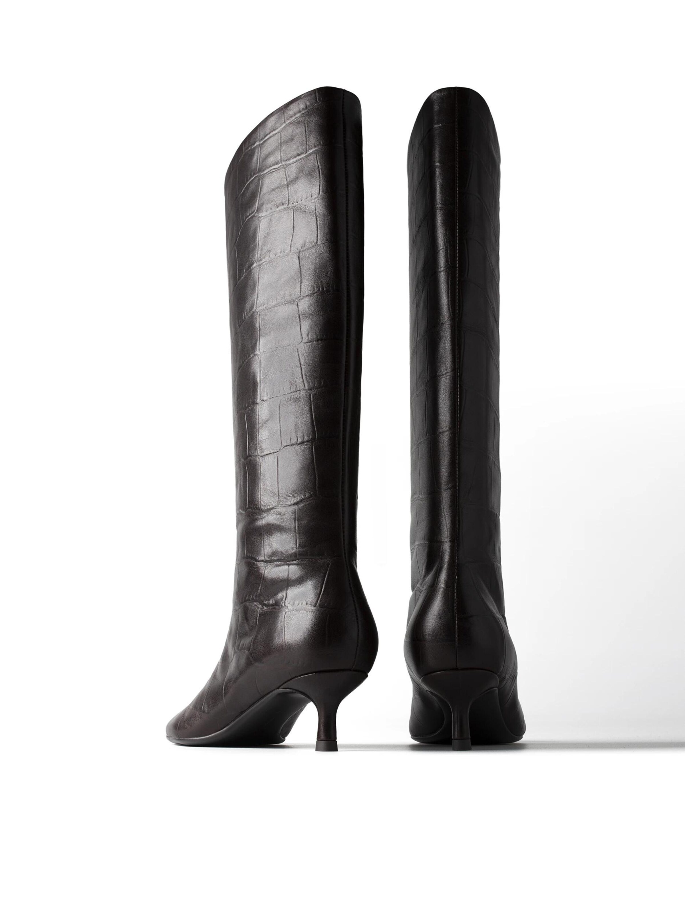 Botine 'DANCING WITH SHADOWS' de la L37 HANDMADE SHOES pe maro